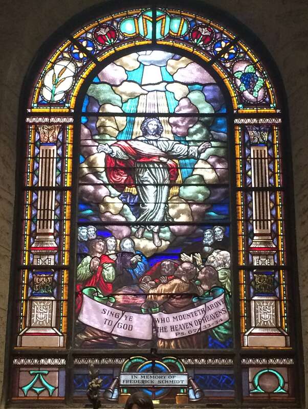 Saint Joseph Cathedral (San Diego, California) - stained glass, The Ascension