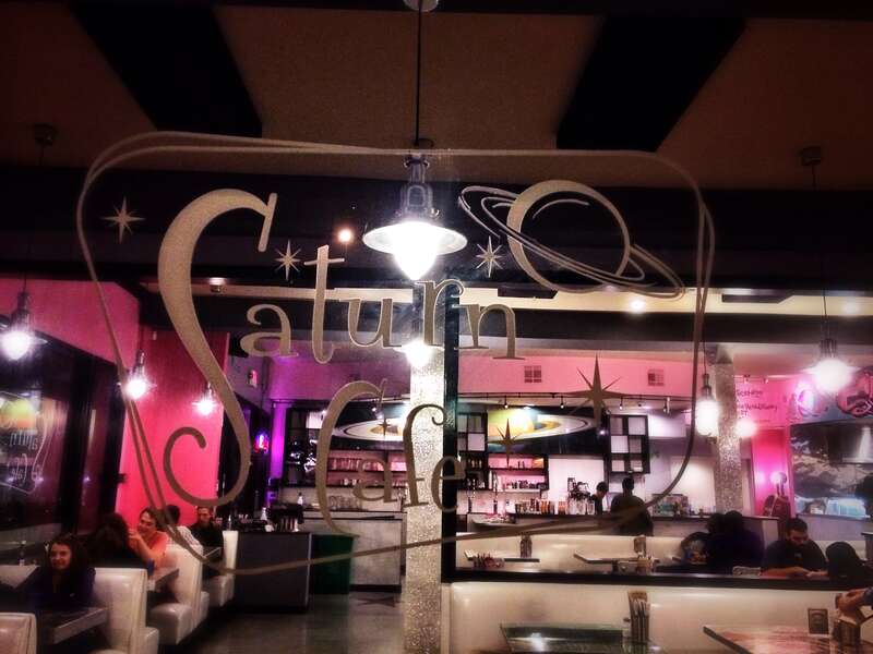 Saturn Cafe, Berkeley, California. Allston Way/Oxford Street.