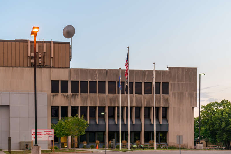 The Scott County office building at 200 4th Ave W in Shakopee, Minnesota.