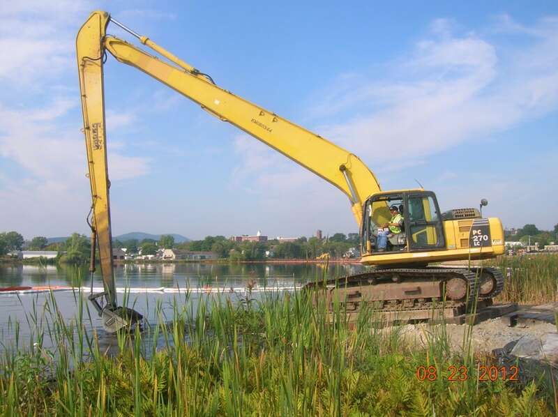 Silver Lake has a history of extensive contamination from historic discharges of PCBs and other chemicals in process water and wastewater from GE's operations. 
PCBs have been detected in moderate to high amounts in the lake's sediment, bank soils