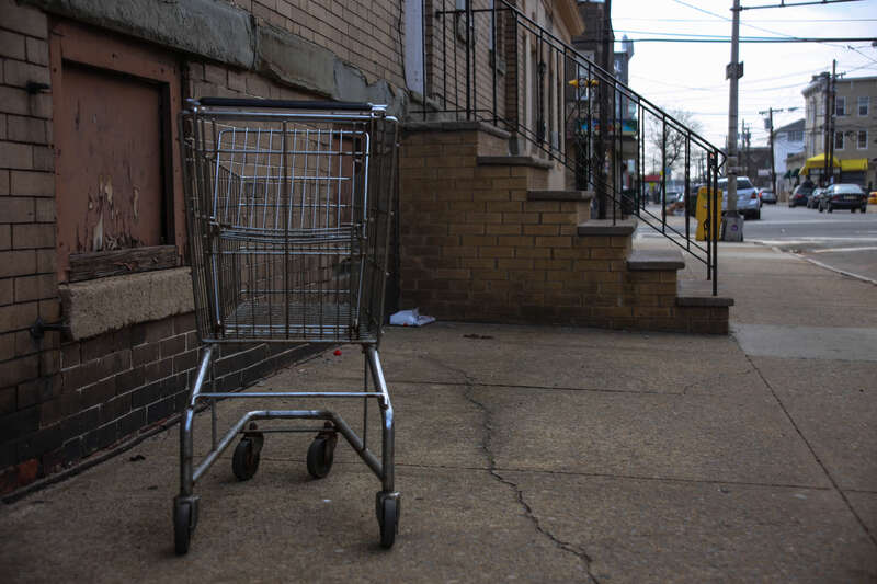 Shopping Cart on a Newark Street
