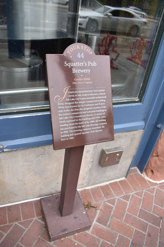 The Garden Hotel building (1909) in Salt Lake City, also known as Squatter's Pub Brewery, was designed by Ware &amp;amp; Treganza.