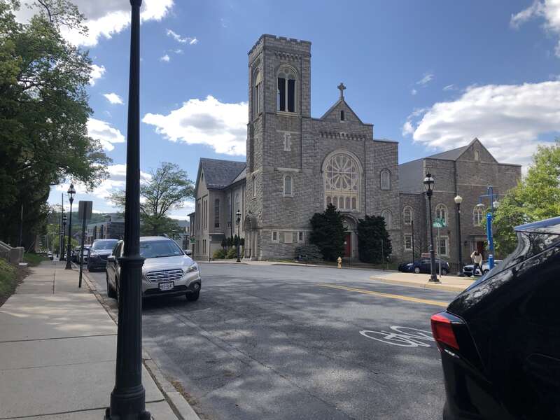 St Peter's Evangelical Lutheran Church located in Southside Bethlehem near Lehigh's campus and Broughal Middle school