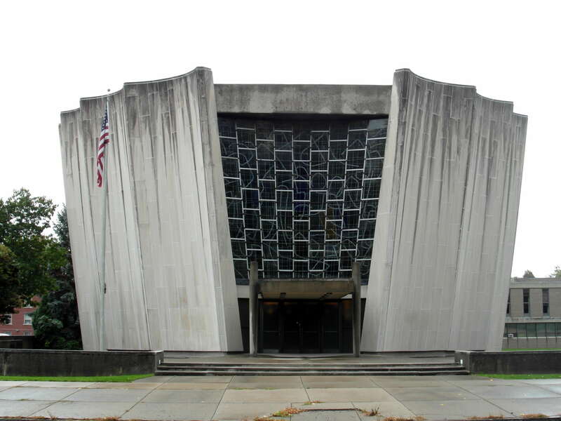 805 Delaware Avenue, Buffalo. Designed by Max Abramovitz and completed 1964-67.
