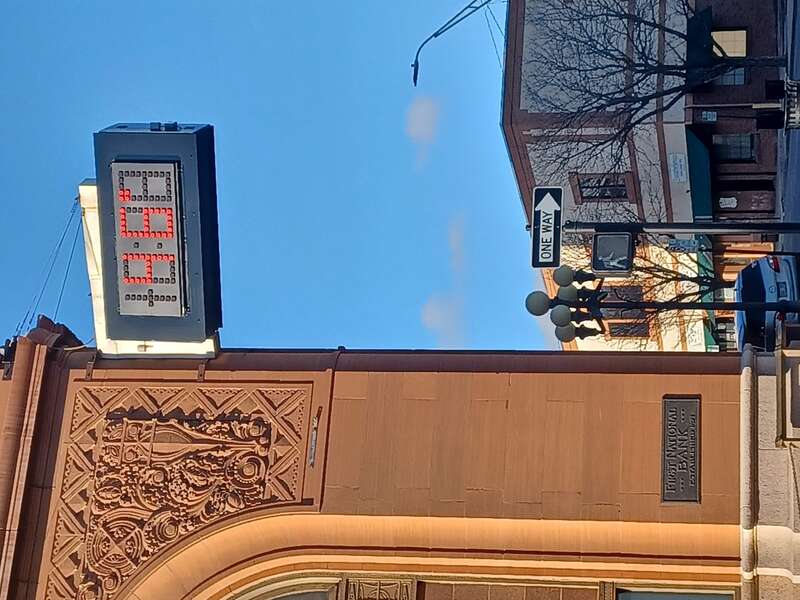 Thatcher Building digital thermometer, Pueblo, CO