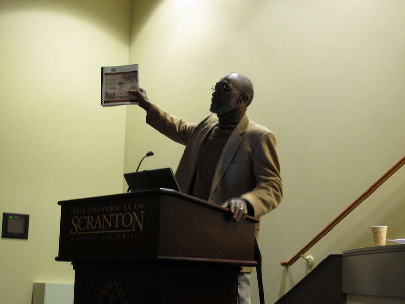 Thomas E. Wooden from the Center for Anti-Slavery Studies speaking on &quot;The Underground Railroad in Northeastern Pennsylvania&quot;