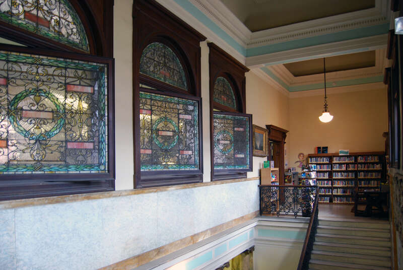 Interior of the Troy Public Library in Troy, New York, United States, which is on the National Register of Historic Places|