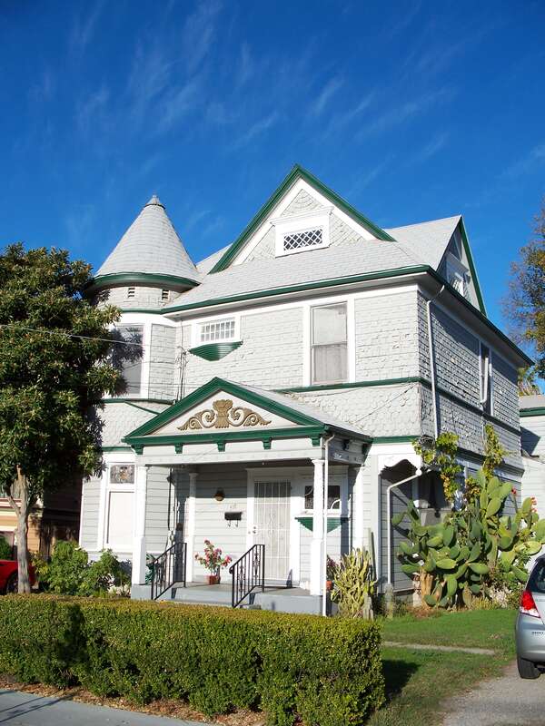Queen Anne style, built circa 1893. 318 North Sixth Street. San Jose, California, USA