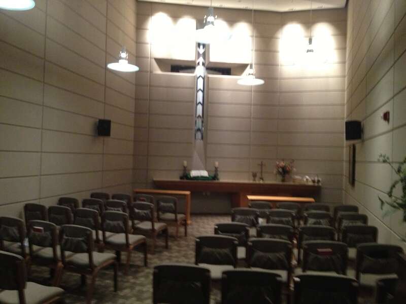 Image of the Firestone Chapel at the United Methodist Church of the Resurrection in Leawood, Kansas.