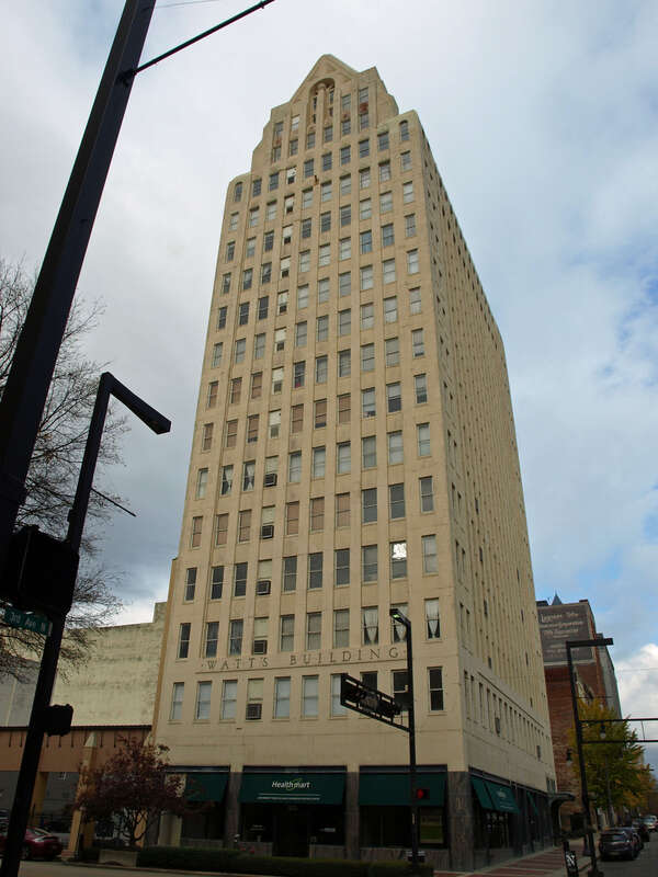 The Watts Building in Birmingham, Alabama, listed on the National Register of Historic Places.