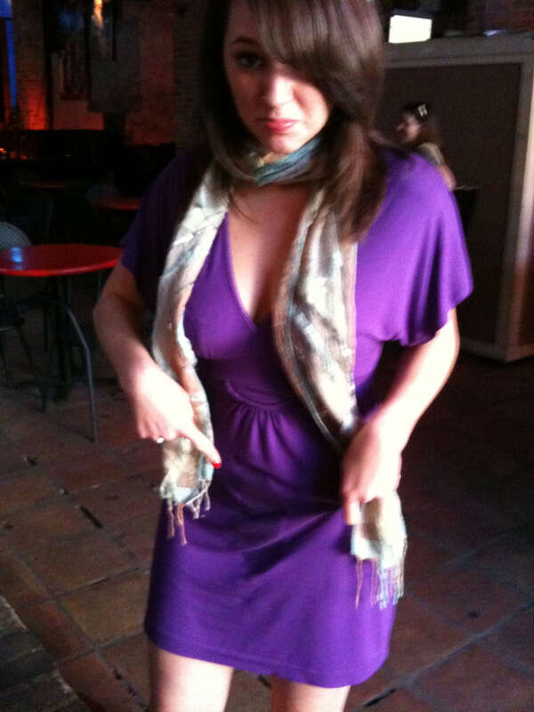 A woman who urinated while fully clothed and wet her dress