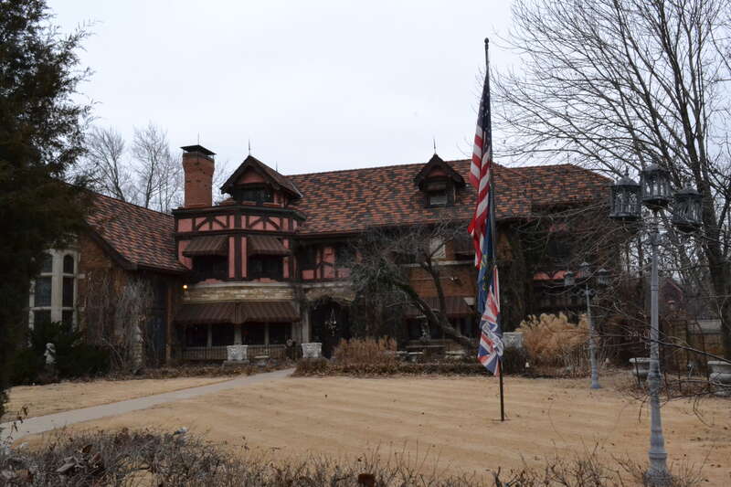 Chester B. Woodward House in Topeka, Kansas. Listed on the National Register of Historic Places.