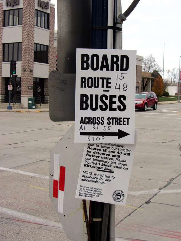 20111121 27 Bus Stop, Cudahy, Wisconsin