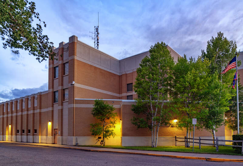 The Albany County Detention Center (jail) in Laramie, Wyoming, on June 21, 2024.