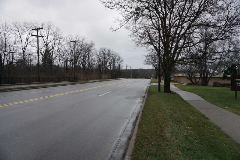 Washtenaw Avenue in Ann Arbor, Michigan (United States).