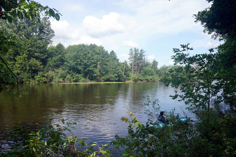 The Huron River in Ann Arbor, Michigan (United States).