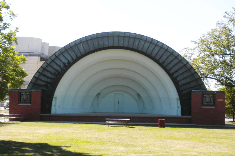 Bandshell Park Historic District, Bounded by Duff Ave., E. 5th St., E. 6th St., and Carroll Ave. Ames