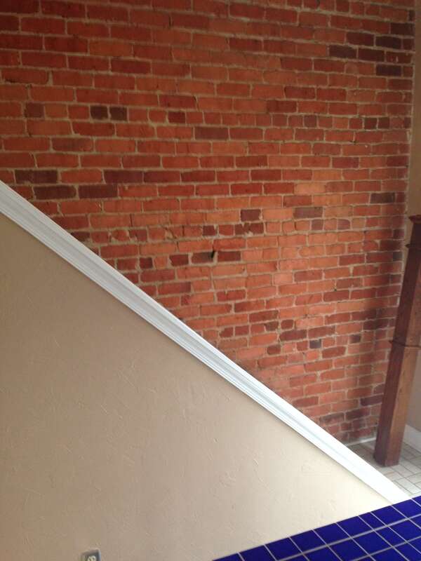 Before stair remodel in The Fan Richmond VA