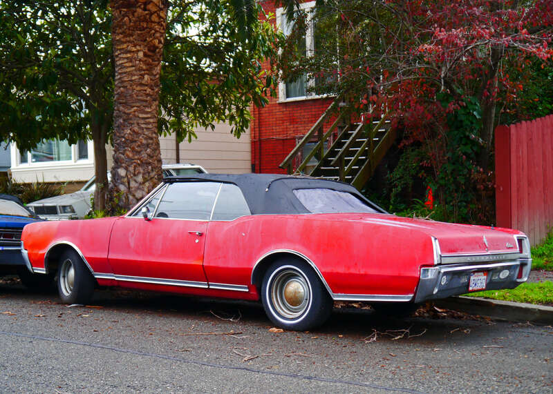 1967 Oldsmobile Cutlass Supreme convertible.
