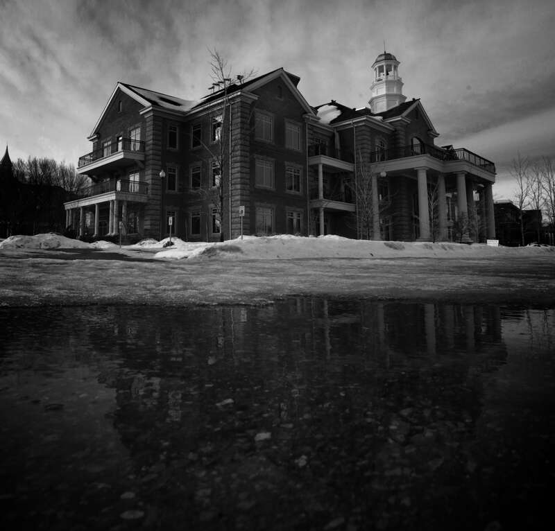 500px provided description: Cold Wind, Warm Day... Photo Time. ;) [#landscape ,#reflections ,#sunset ,#water ,#reflection ,#building ,#snow ,#panorama ,#landscapes ,#skyline ,#panoramic ,#waterscape ,#snake river ,#idaho falls ,#Idaho ,#snake river