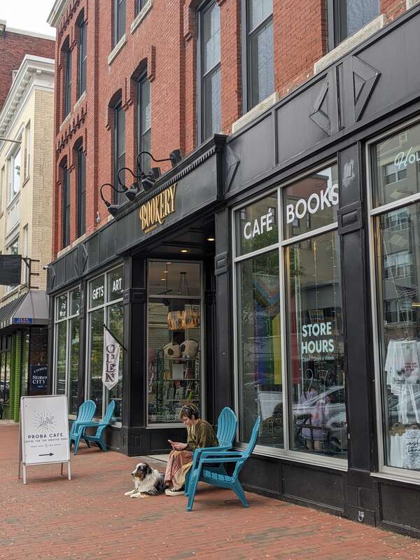 Bookery Manchester bookstore at 844 Elm Street in downtown Manchester, New Hampshire.