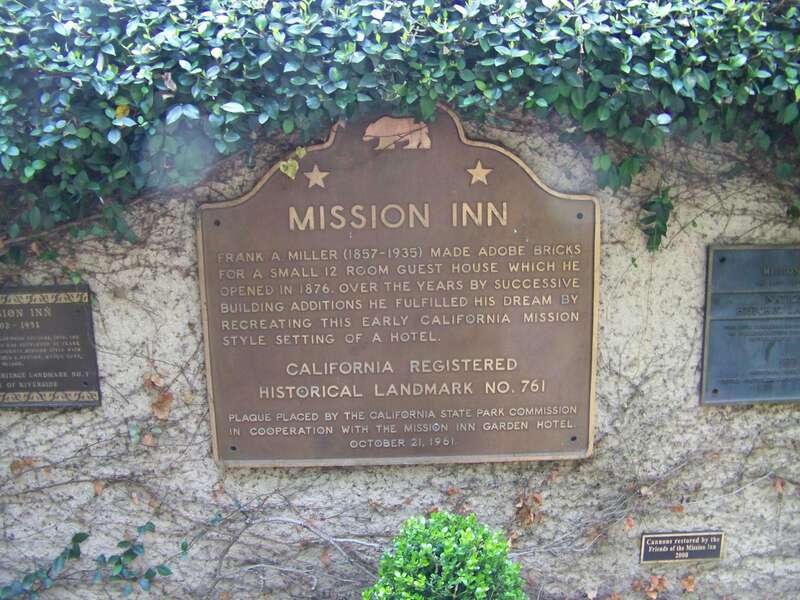 California Landmark No. 761 Mission Inn