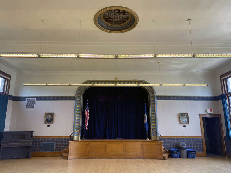 Auditorium and stageCharles Thompson Memorial Hall
1824 Marshall Ave, St Paul, MN
St Paul, Minnesota, USA.

Built in 1916, it was the first social club in the nation designed exclusively for the deaf.