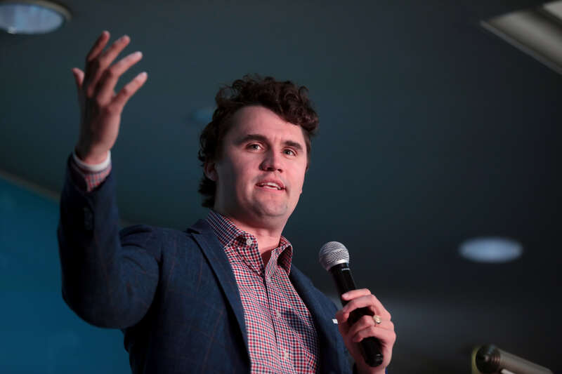 Charlie Kirk speaking with attendees at the University of Alabama tour stop of the 2021 Turning Point USA college tour at Hotel Capstone in Tuscaloosa, Alabama.

Please attribute to Gage Skidmore if used elsewhere.