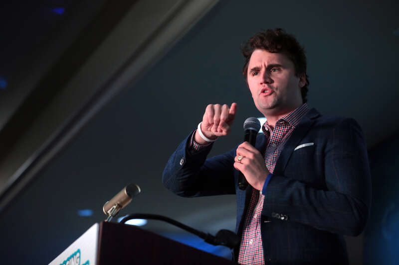 Charlie Kirk speaking with attendees at the University of Alabama tour stop of the 2021 Turning Point USA college tour at Hotel Capstone in Tuscaloosa, Alabama.

Please attribute to Gage Skidmore if used elsewhere.