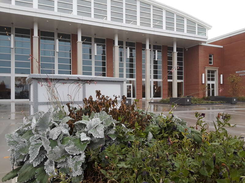 College of Business and Student Life Center at the University of Findlay, Findlay, Ohio, on a rainy November afternoon in 2017.