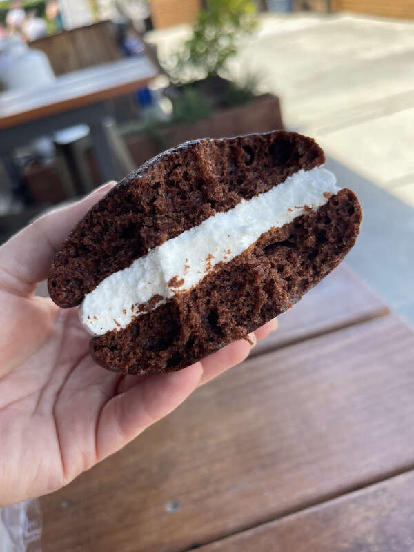 Whoopie pie from Cousins Maine Lobster in Petaluma, California