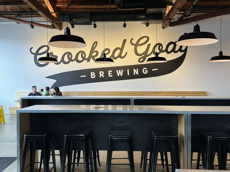 Crooked Goat Brewing in December 2023