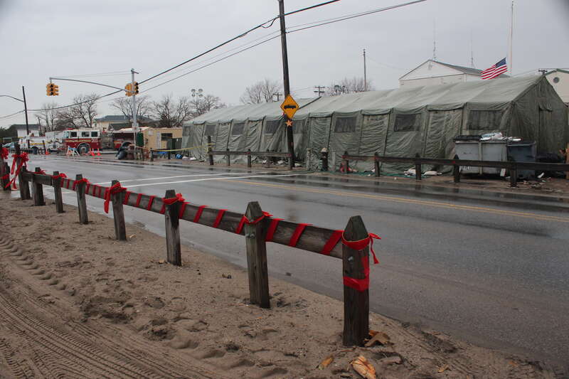 EPA went door to door in the hardest hit areas and worked with local authorities and community support centers to distribute information to affected residents. 
Community relief areas served as donation centers for food (even for pets), clothing,