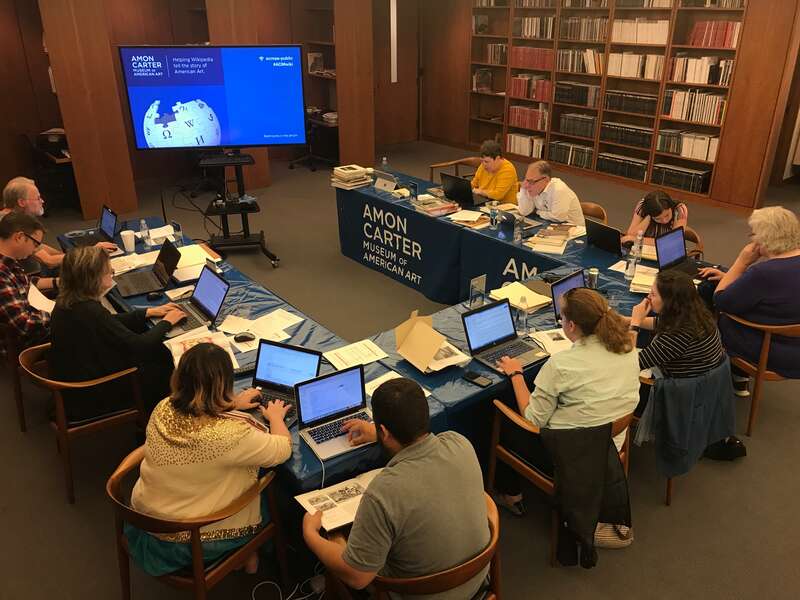 Participants of the Amon Carter Museum of American Art Research Library Edit-a-Thon