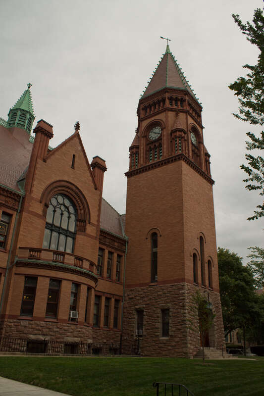 Fairhaven Town Hall The tower of Fairhaven Town Hall.