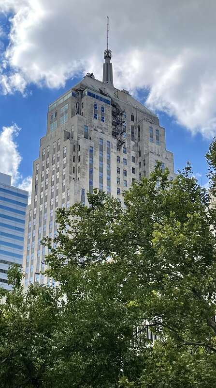 First National Center in downtown Oklahoma City, looking northwest.