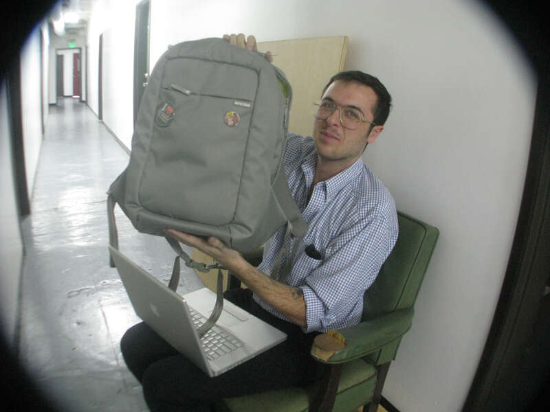 Jonathan Weinberg
A few days before embarking on La Sera's first UK tour, mastermind Katy Goodman (vox/bass) and hired guns Jennifer Prince (guitar/vox) and Jonathan Weinberg (drums/dry humor), stopped by Room 205 to blast through a few songs from