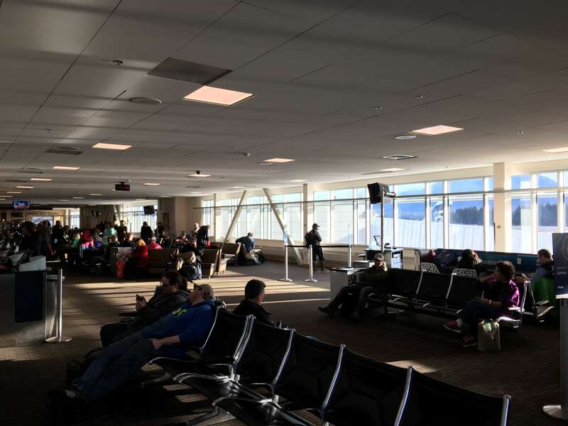 The main passenger terminal at Juneau International Airport