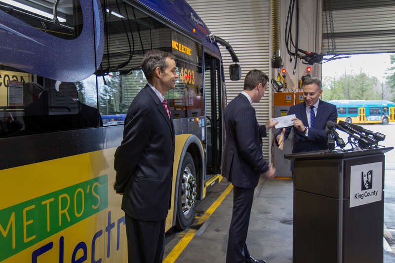 King County Executive Dow Constantine hands Proterra CEO Ryan Popple &amp;lt;a href=&quot;https://www.documentcloud.org/documents/3259987-Proterra-Letter-0-10-17-Signed.html&quot; rel=&quot;nofollow&quot;&amp;gt;a letter for up to 73 buses&amp;lt;/a&amp;gt;.  King Country Metro General