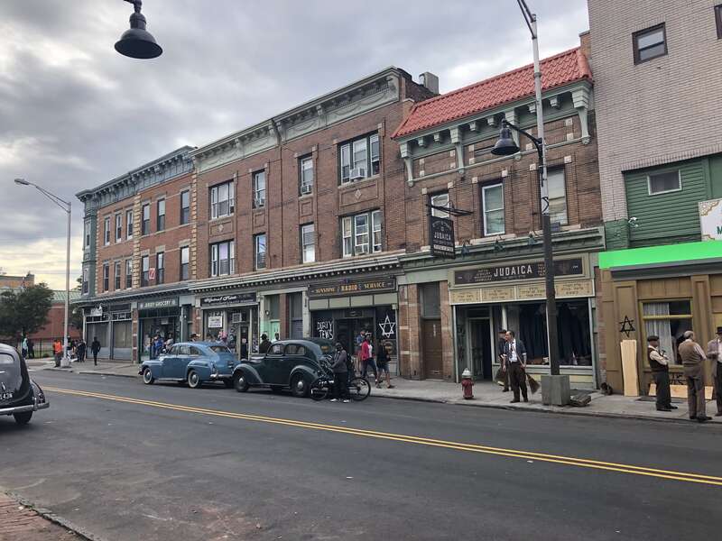 MLK Drive Greenville/Jackson Hill Jersey City during filming of Plot Against American August 2019