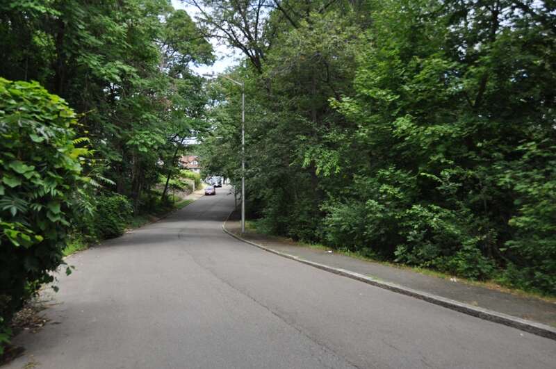 West Border Road in Malden, Massachusetts, part of the historic Fellsmere Park Parkways.