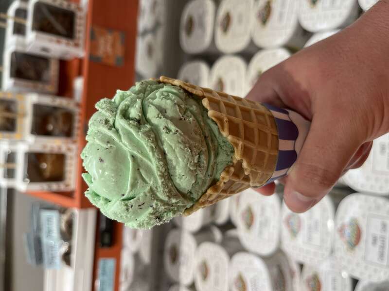Mint Chocolate Chip Ice Cream at Dietsch Brothers branch on Tiffin Avenue in Findlay, Ohio.