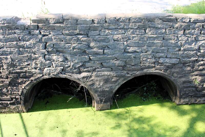 Culverts below Wapello Avenue at the Nahant Marsh in Davenport, Iowa.