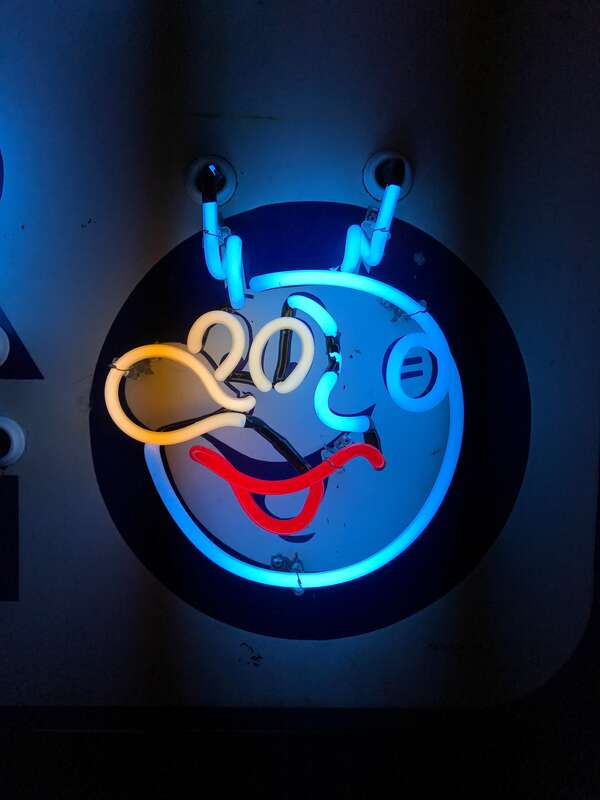 A neon exhibit at the Neville Public Museum in Green Bay, WI.