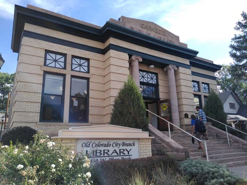 Part of the Pikes Peak Library District, the Old Colorado City Library was built in 1904. It is one of 18 original, still functioning, Carnegie libraries in the state of Colorado.