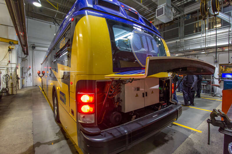 Proterra Catalyst inside Bellevue Base