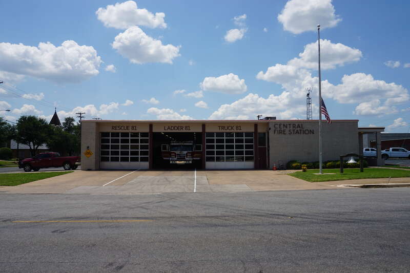 The Central Fire Station in Sherman, Texas (United States).