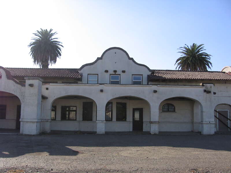 The Stockton Station of the Western Pacific in Stockton, California, USA.  It faces North Union Street between East Weber Avenue and East Main Street.