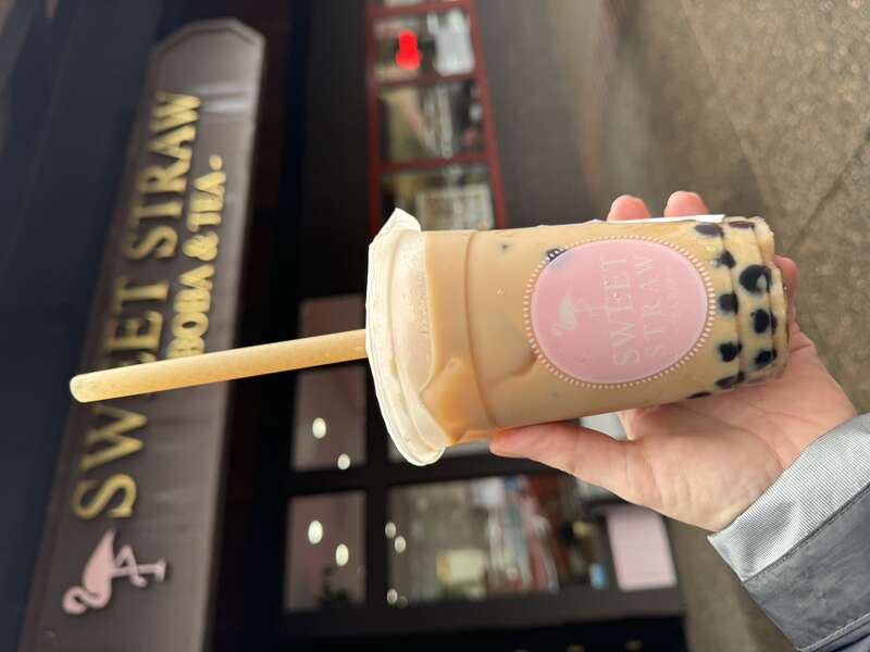A Hong Kong bubble tea from Sweet Straw in Sonoma, California