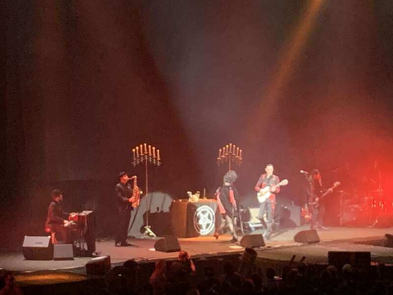 Twin Temple on stage in West Valley City, September 28, 2019. This was their first opening show as a band when they went on tour with the Swedish band Ghost.